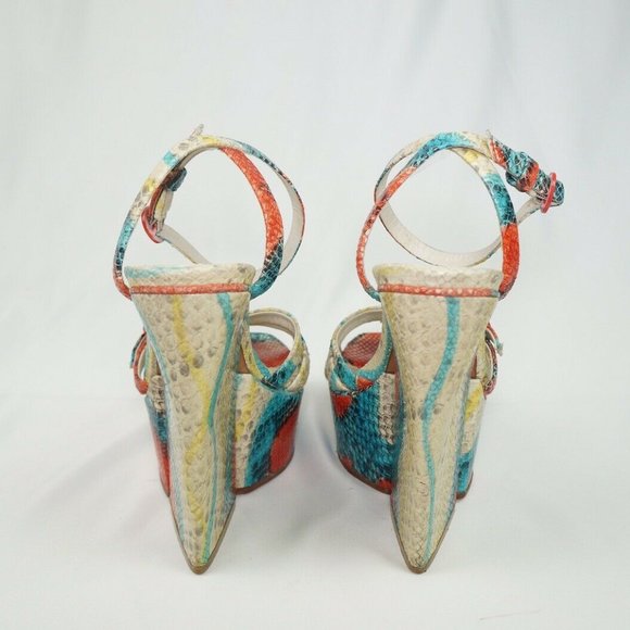 Alice and Olivia Snake Skin Heels - Picture 3 of 3